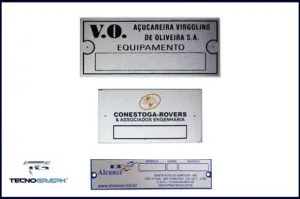 Etiqueta de Patrimônio em Alumínio - foto 3