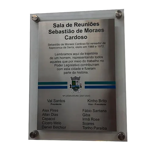 Placa de Inauguração - foto 1
