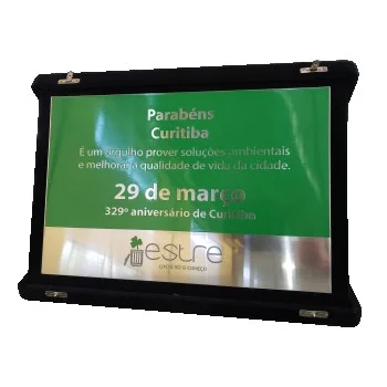 Placas de homenagens comemorativas sob medida com acabamento nobre
